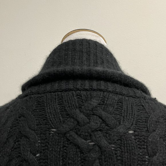 Ralph Lauren 100% cashmere  shawl aran cardigan sweater woman xs kid L woman xs - Picture 3 of 7